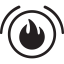 alarm, alert, fire svg vector icon