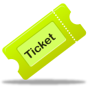 ticket, tix icon