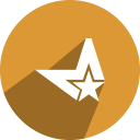 m, m star, m*, metacafe, star svg vector icon