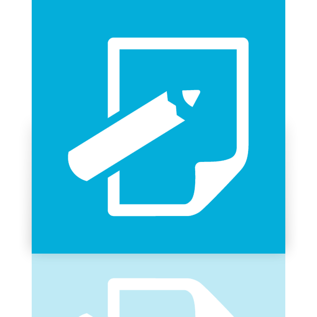 mirror, notepad icon