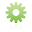 gear, green icon