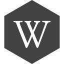 hexagon, media, social, wikipedia svg vector icon