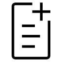 add, document, new, plus, text svg vector icon