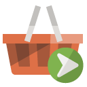 shopping,basket,right icon