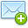 email,add,plus,mail,message,letter,envelop icon