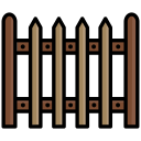 fence, helloween, palisade, picket fence svg vector icon