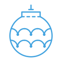 christmas, decor, decoration, ornament, tree, winter svg vector icon
