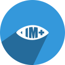 eye, im, im+, view svg vector icon