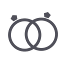 bride, couple, gift, groom, mariage, rings, wedding icon