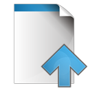 arrow, document, up icon