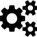 gears svg vector icon