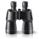 binoculars, find, search, zoom icon