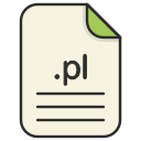 document, extension, file, format, pl, type, web svg vector icon
