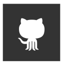 github, square svg vector icon