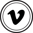 media, online, social, vimeo svg vector icon