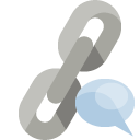 link,speech,bubble icon