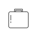 facebook, fb, place of job, suitcase svg vector icon