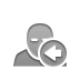 user,sleep,left icon