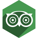 advisor, hexagon, media, shadow, social, trip svg vector icon