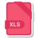 document, extension, format, paper, xls svg vector icon
