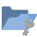 open,folder,key icon