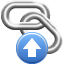 inbound, link, url icon