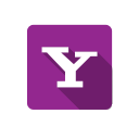box, lilac, social, yahoo svg vector icon