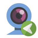 webcam,left icon