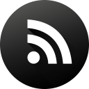 black white, circle, high quality, long shadow, rss, social, social media svg vector icon