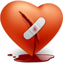 broken, heart, love, valentine's day icon