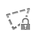 selection,polygonal,lock,open icon
