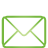 basic, green, mail icon