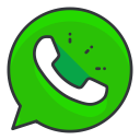 communication, media, network, social, whatsapp svg vector icon