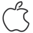 apple, social media svg vector icon