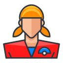 game, girl, go, play, pokemon, trainer svg vector icon