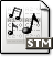 gnome,mime,audio,stm icon