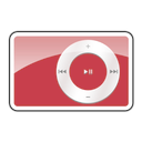 2g, ipod, red, shuffle icon