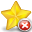 delete, star icon