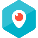 colored, hexagon, high quality, media, periscope, social, social media svg vector icon