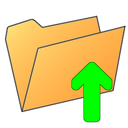 folder,arrow,arrow up,up icon