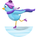 skating, twitter, winter icon