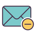 chat, email, envelope, internet, letter, mail, minus svg vector icon