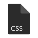 css, extension, file, format svg vector icon