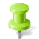 chartreuse, mapmarker, pushpin icon