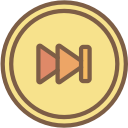 audio, forward, media, media player, music, skip, video player svg vector icon