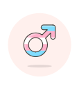 male, sign, transgender svg vector icon