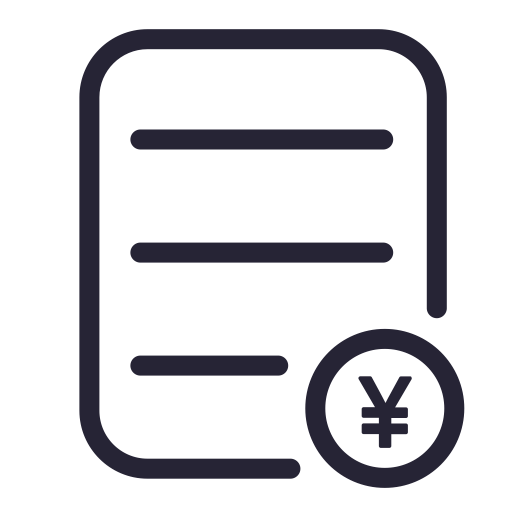 Fee Document svg vector icon