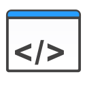 application, code svg vector icon