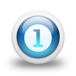 glossy,blue,orb icon