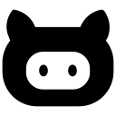 github, media, social svg vector icon